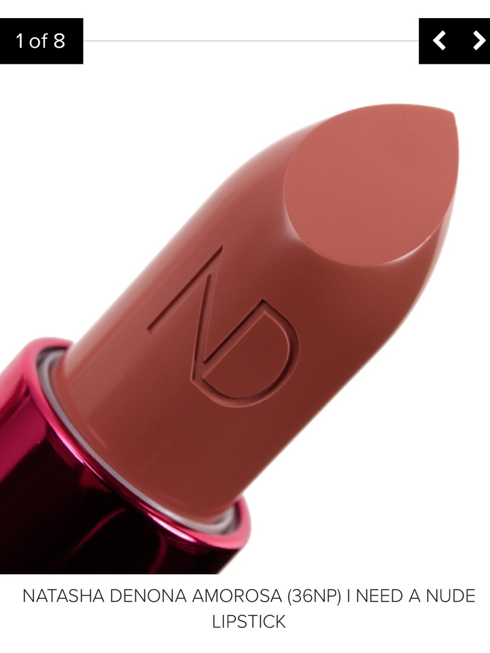 Natasha Denona Nude Pink-Amorosa Cream Lipstick - Picture 2 of 7